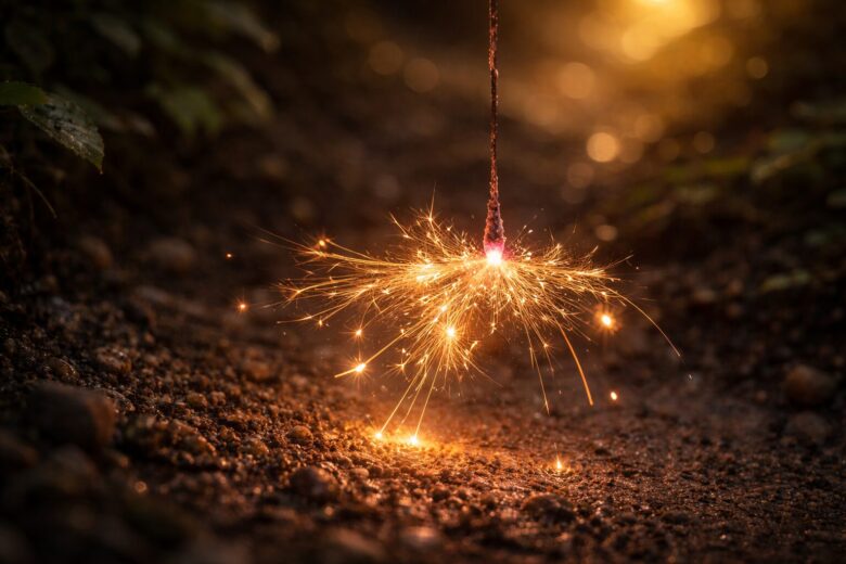 終わり際の線香花火