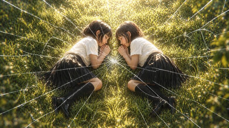 幸せだった頃が壊れていくようなイメージ画像。